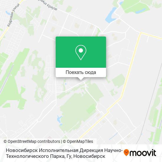 Карта Новосибирск Исполнительная Дирекция Научно-Технологического Парка, Гу