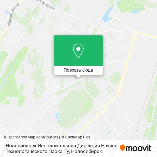 Карта Новосибирск Исполнительная Дирекция Научно-Технологического Парка, Гу