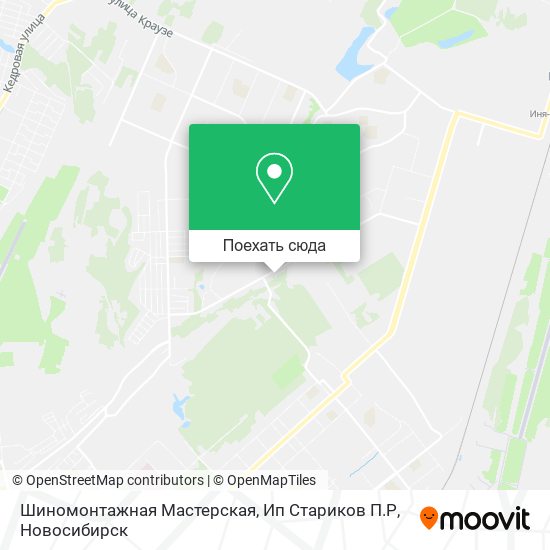 Карта Шиномонтажная Мастерская, Ип Стариков П.Р
