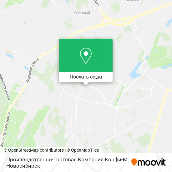 Карта Производственно-Торговая Компания Конфи-М
