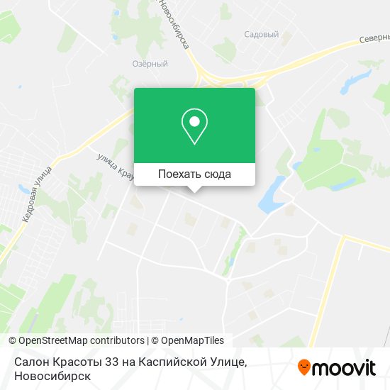 Карта Салон Красоты 33 на Каспийской Улице