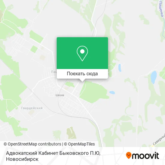 Карта Адвокатский Кабинет Быковского П.Ю