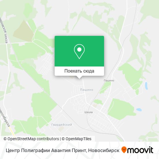 Карта Центр Полиграфии Авантия Принт