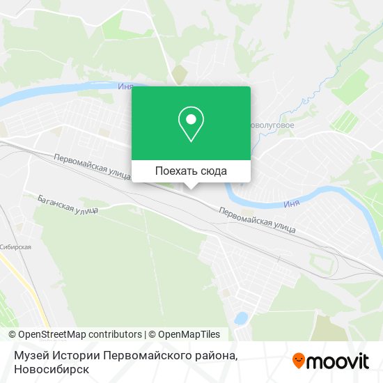Карта Музей Истории Первомайского района