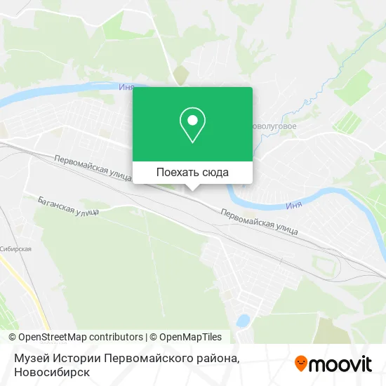 Карта Музей Истории Первомайского района