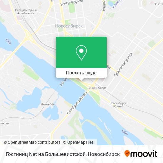 Карта Гостиниц Net на Большевистской