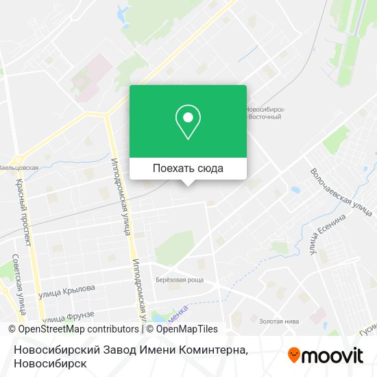 Карта Новосибирский Завод Имени Коминтерна