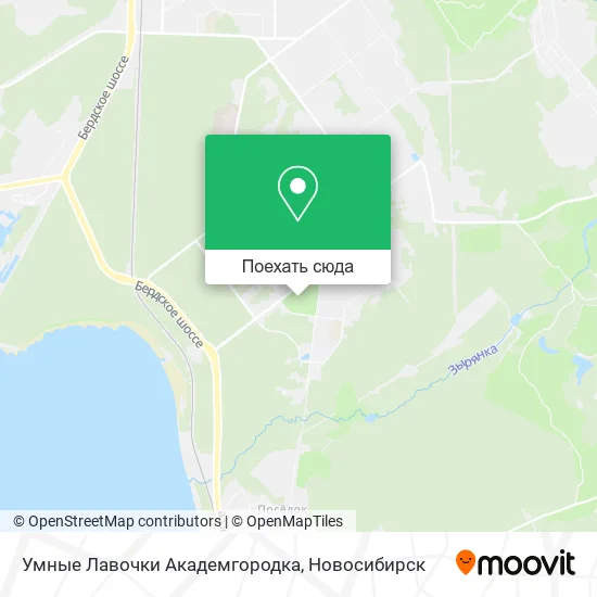 Карта Умные Лавочки Академгородка