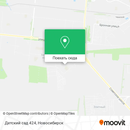 Карта Детский сад 424