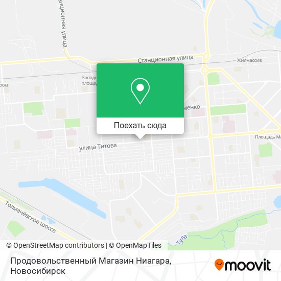 Карта Продовольственный Магазин Ниагара