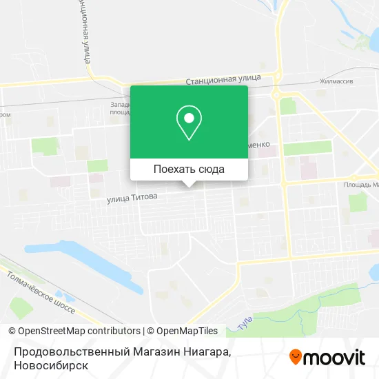 Карта Продовольственный Магазин Ниагара