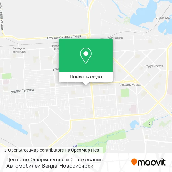 Карта Центр по Оформлению и Страхованию Автомобилей Венда