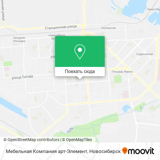 Карта Мебельная Компания арт-Элемент