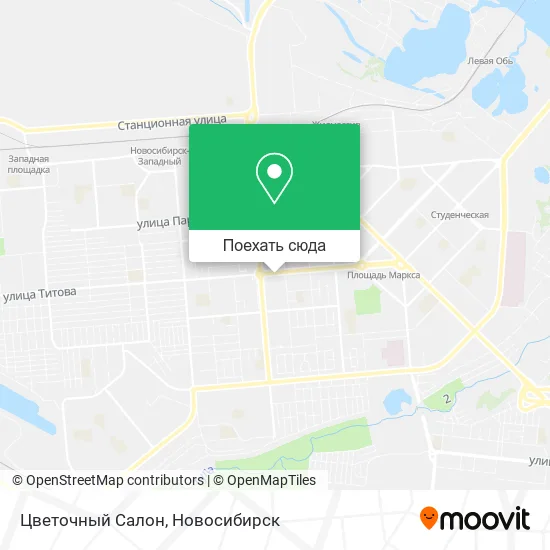 Карта Цветочный Салон