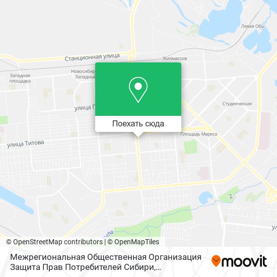 Карта Межрегиональная Общественная Организация Защита Прав Потребителей Сибири