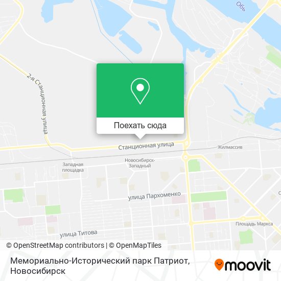 Карта Мемориально-Исторический парк Патриот