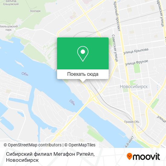 Карта Сибирский филиал Мегафон Ритейл