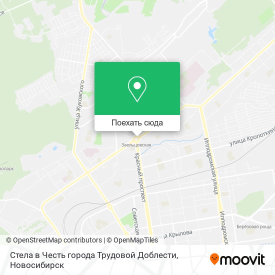Карта Стела в Честь города Трудовой Доблести