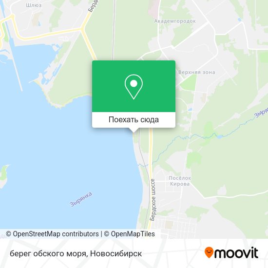 Карта берег обского моря