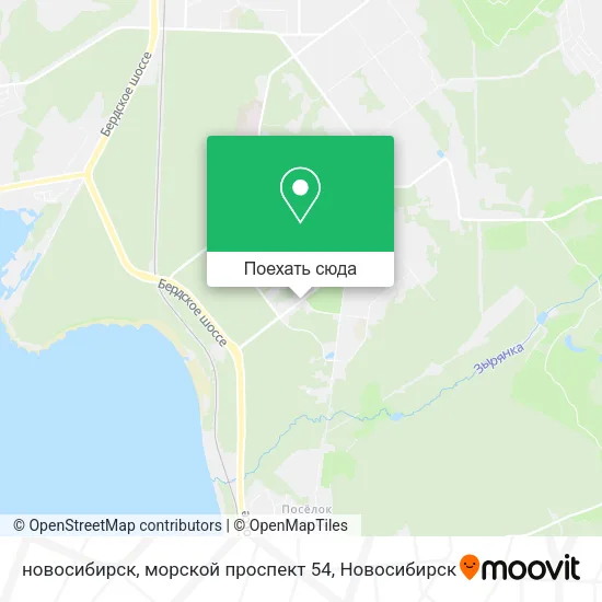 Карта новосибирск, морской проспект 54