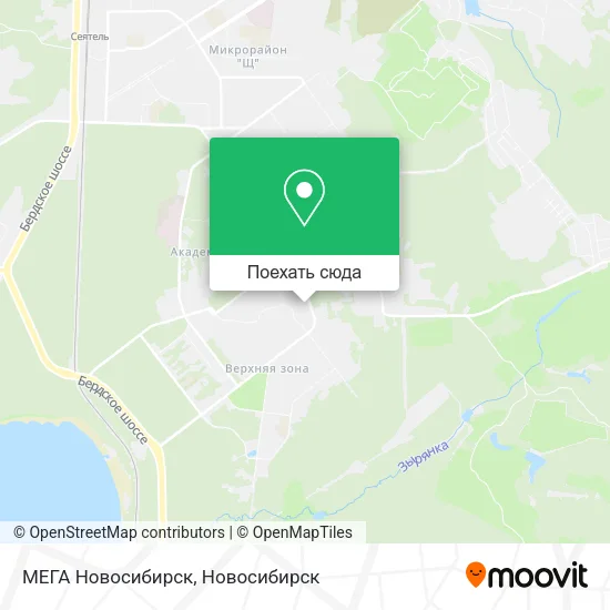 Карта МЕГА Новосибирск