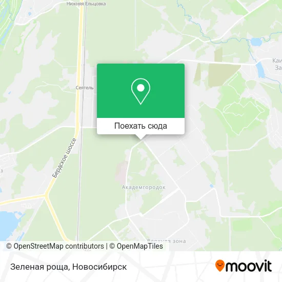 Карта Зеленая роща