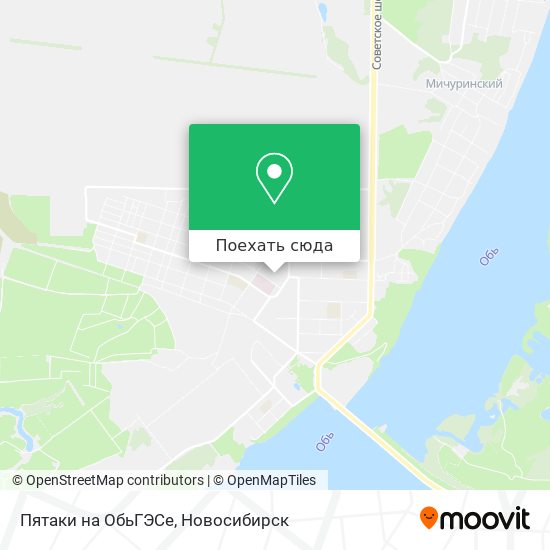 Карта Пятаки на ОбьГЭСе