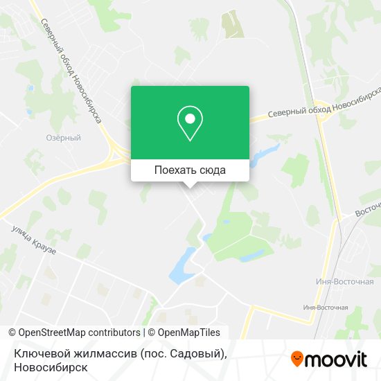 Карта Ключевой жилмассив (пос. Садовый)