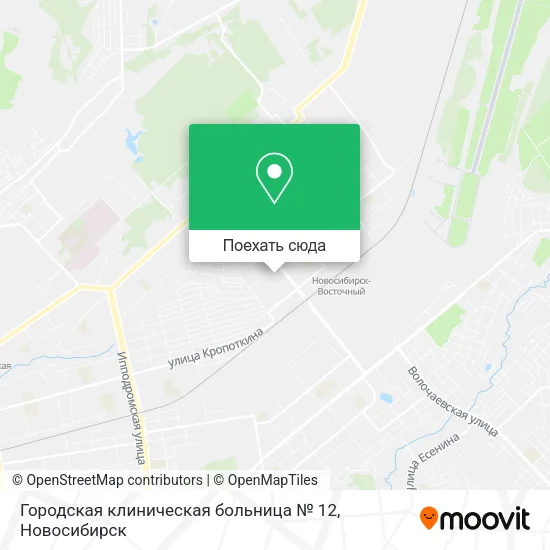 Карта Городская клиническая больница № 12