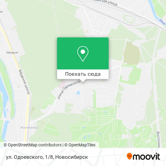 Карта ул. Одоевского, 1/8