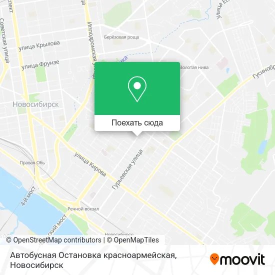 Карта Автобусная Остановка красноармейская