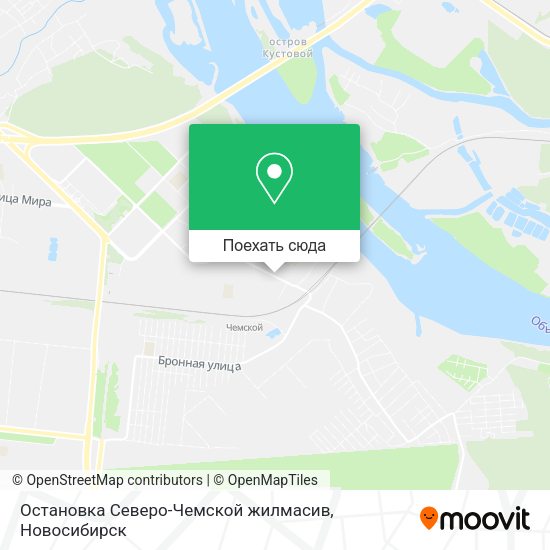 Карта Остановка Северо-Чемской жилмасив