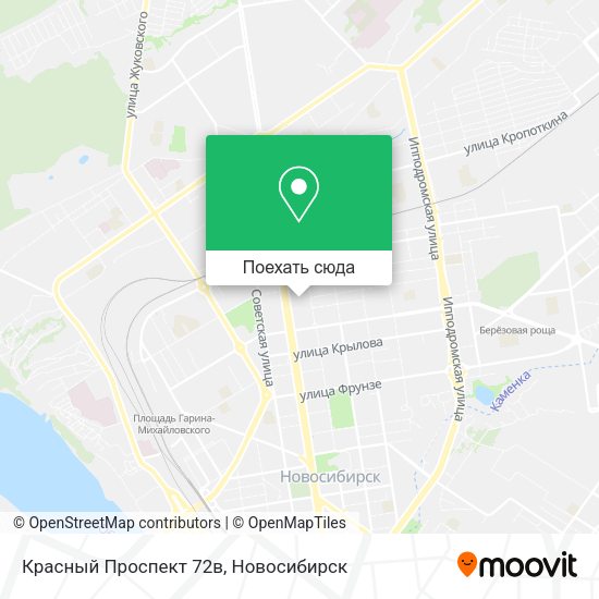 Карта Красный Проспект 72в