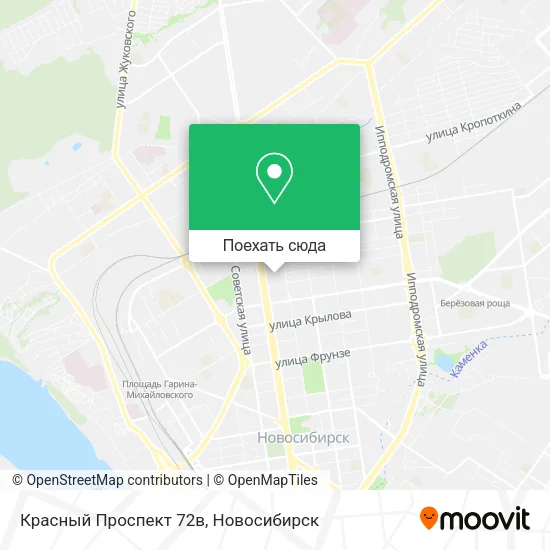 Карта Красный Проспект 72в