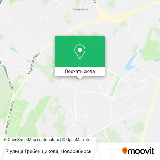 Карта 7 улица Гребенщикова