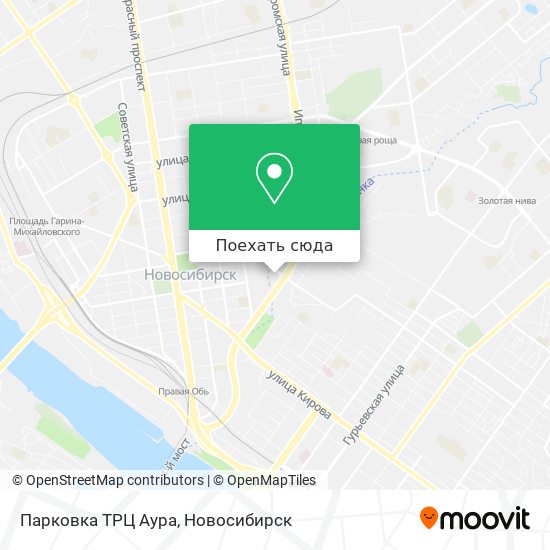Карта Парковка ТРЦ Аура