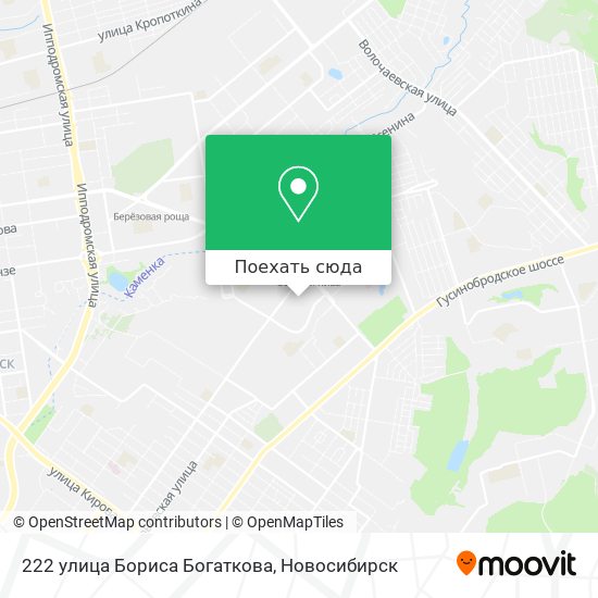 Карта 222 улица Бориса Богаткова