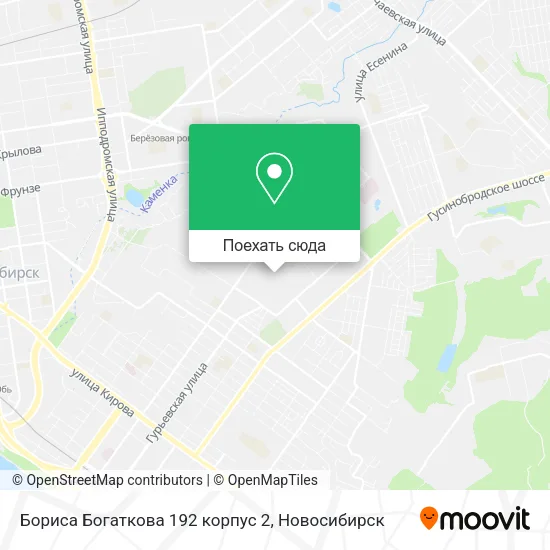 Карта Бориса Богаткова 192 корпус 2