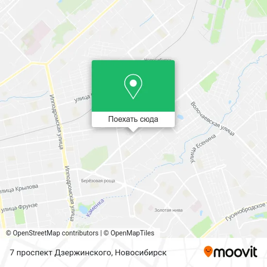 Карта 7 проспект Дзержинского