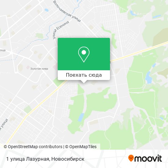 Карта 1 улица Лазурная