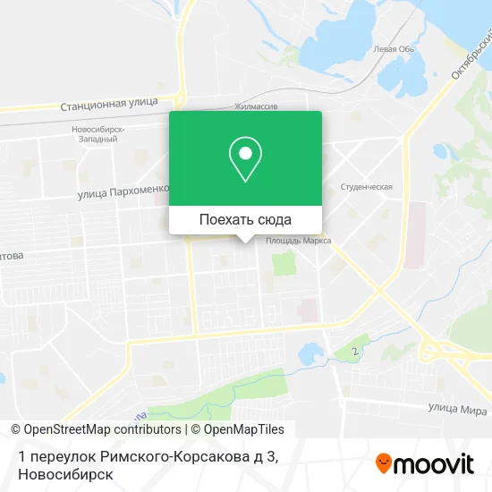 Карта 1 переулок Римского-Корсакова д 3