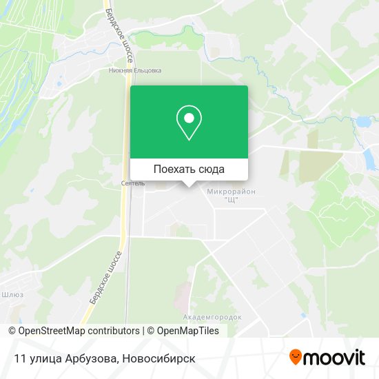 Карта 11 улица Арбузова