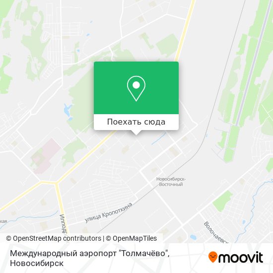 Карта Международный аэропорт "Толмачёво"