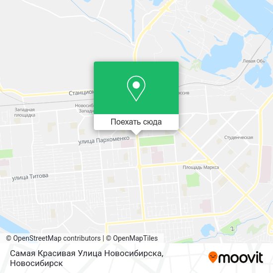 Карта Самая Красивая Улица Новосибирска