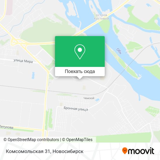 Карта Комсомольская 31