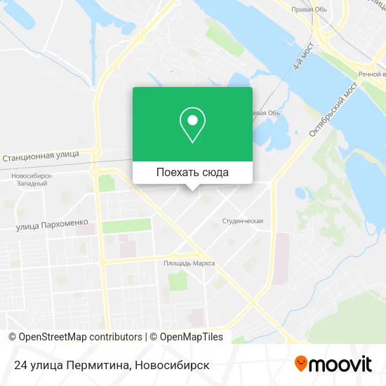 Карта 24 улица Пермитина