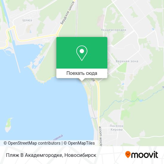 Карта Пляж В Академгородке