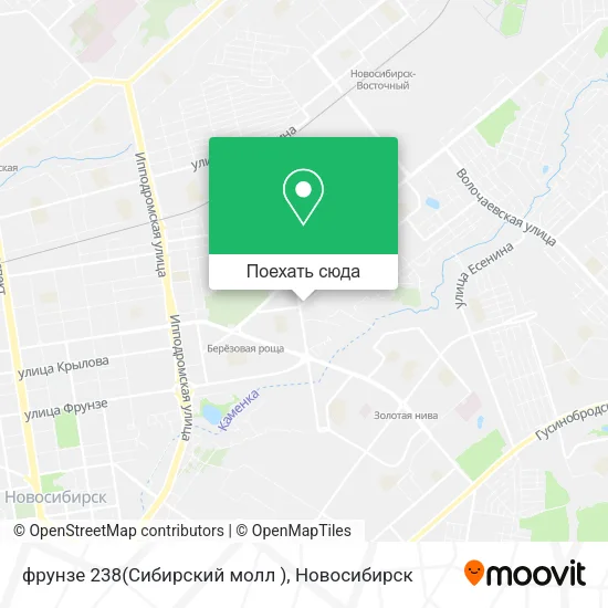 Карта фрунзе 238(Сибирский молл )