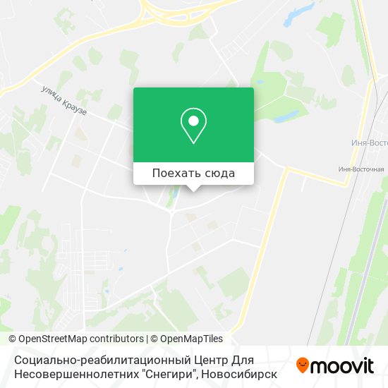 Карта Социально-реабилитационный Центр Для Несовершеннолетних "Снегири"