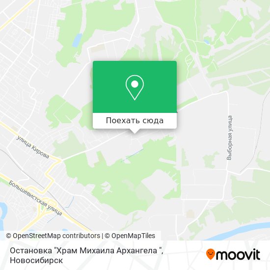 Карта Остановка "Храм Михаила Архангела "